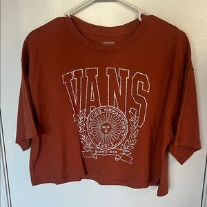 NWOT Vans burnt orange sunshine  Athletics Tee